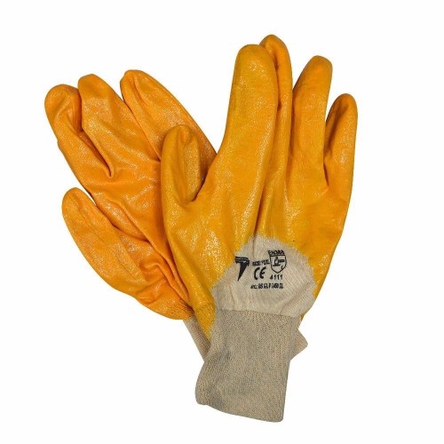 Работни ръкавици, 3/4, нитрил, размер 10/XL, DS GLV 1450