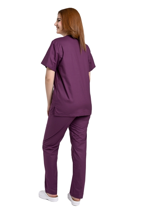Комплект туника М3 и панталон италиански джоб лилаво, от 100% памук,  200720231