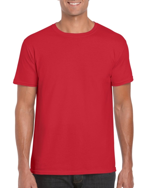 Мъжка червена тениска 100% памук, GI64000*re