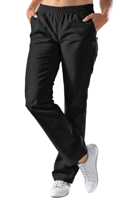 Унисекс черен панталон с италиански джобове