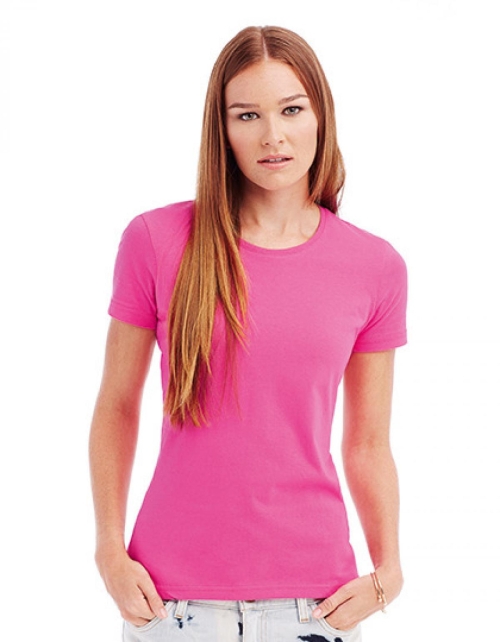 Дамска тениска 100% памук розова, SFL201*cfp