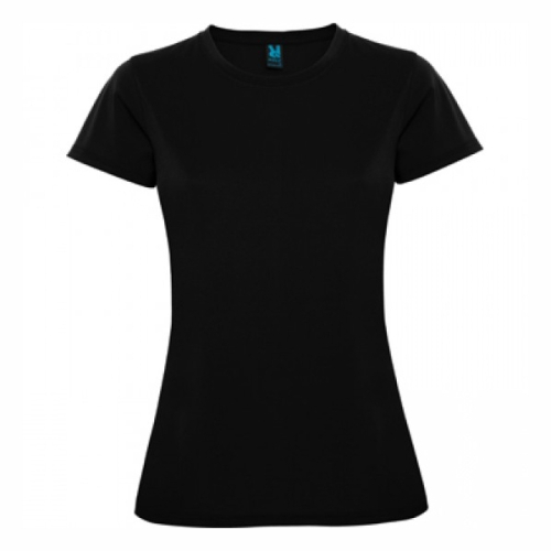 Γυναικείο αθλητικό μπλουζάκι MONTECARLO 100% Polyester, μαύρο,ID274