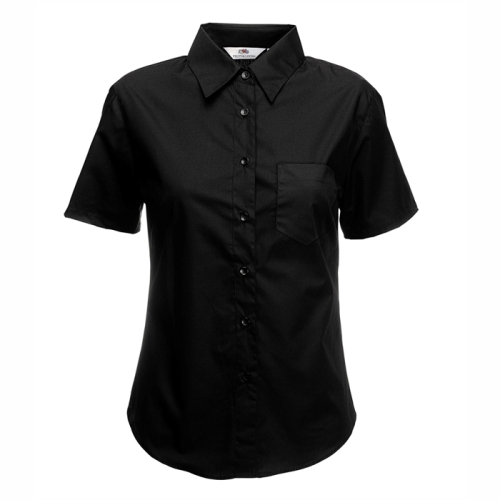 Риза за сервитьори ID35, с къс ръкав, черна