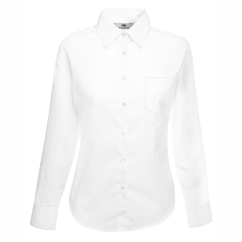 Риза за сервитьори  с дълъг ръкав  бяла 