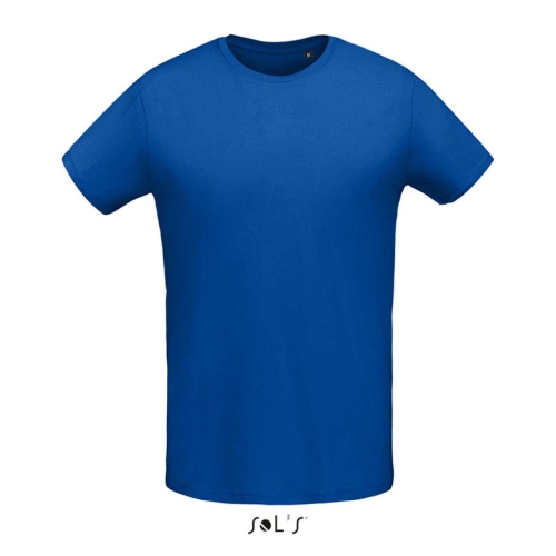 Мъжка тениска с кръгло деколте, кралско синя, SO02855*ro