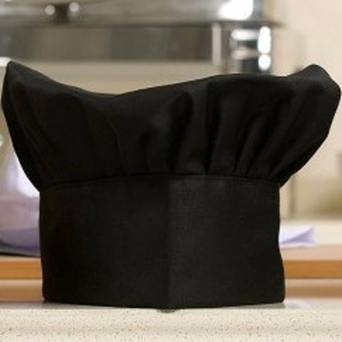 Готварска шапка черна с лепка
