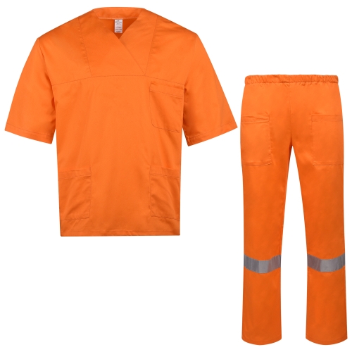 Оранжев панталон със светлоотразителни ленти