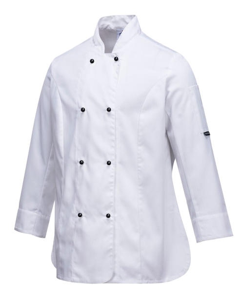Дамска готварска куртка Rachel (бял)