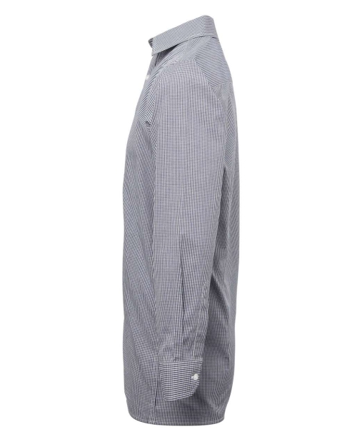 Мъжка карирана риза (тъмно синьо-бяло) PR2203