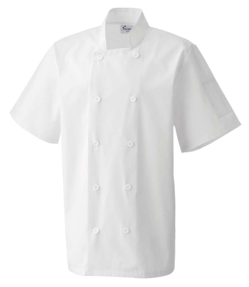Яке за готвач с къс ръкав (бяло) PR6562